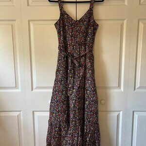 J. Crew Women's Printed Tiered Floral Maxi Dress Size 4